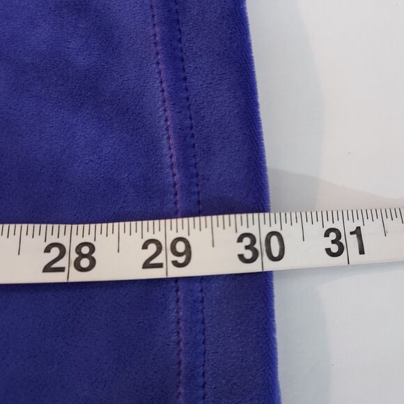 All American Comfort 1/4 Zip Tracksuit Jacket Velvet Velour Womens Medium Purple - Picture 12 of 12
